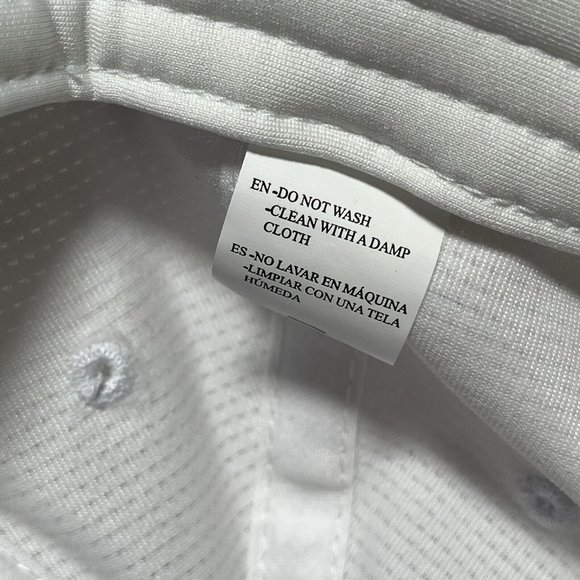 Men's Adjustable PGA Tour Logo Fairway Mesh Golf Cap WHITE Breathable Hat - Picture 8 of 9